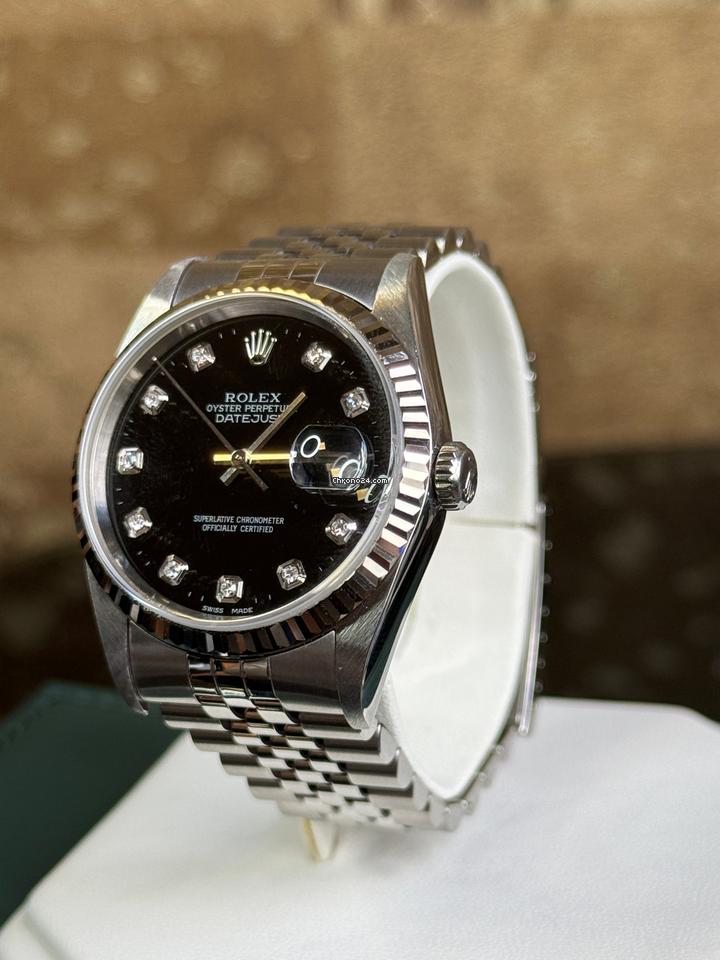Rolex | Datejust | 16234 | Steel | 36 mm | Steel | Black | Automatic