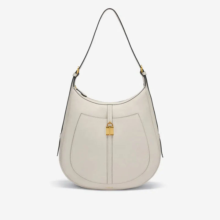 DeMellier The Siena Hobo off-white small grain