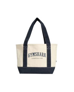 Women's Gymshark Collegiate Oversized Tote Oat White