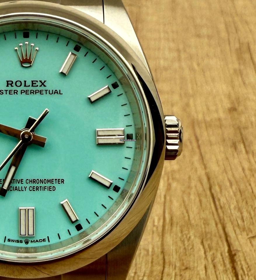 Rolex | Oyster Perpetual | 126000 | Steel | 36 mm | Steel | Turquoise | Automatic