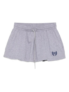 Laurel drawstring-waist cotton skirt