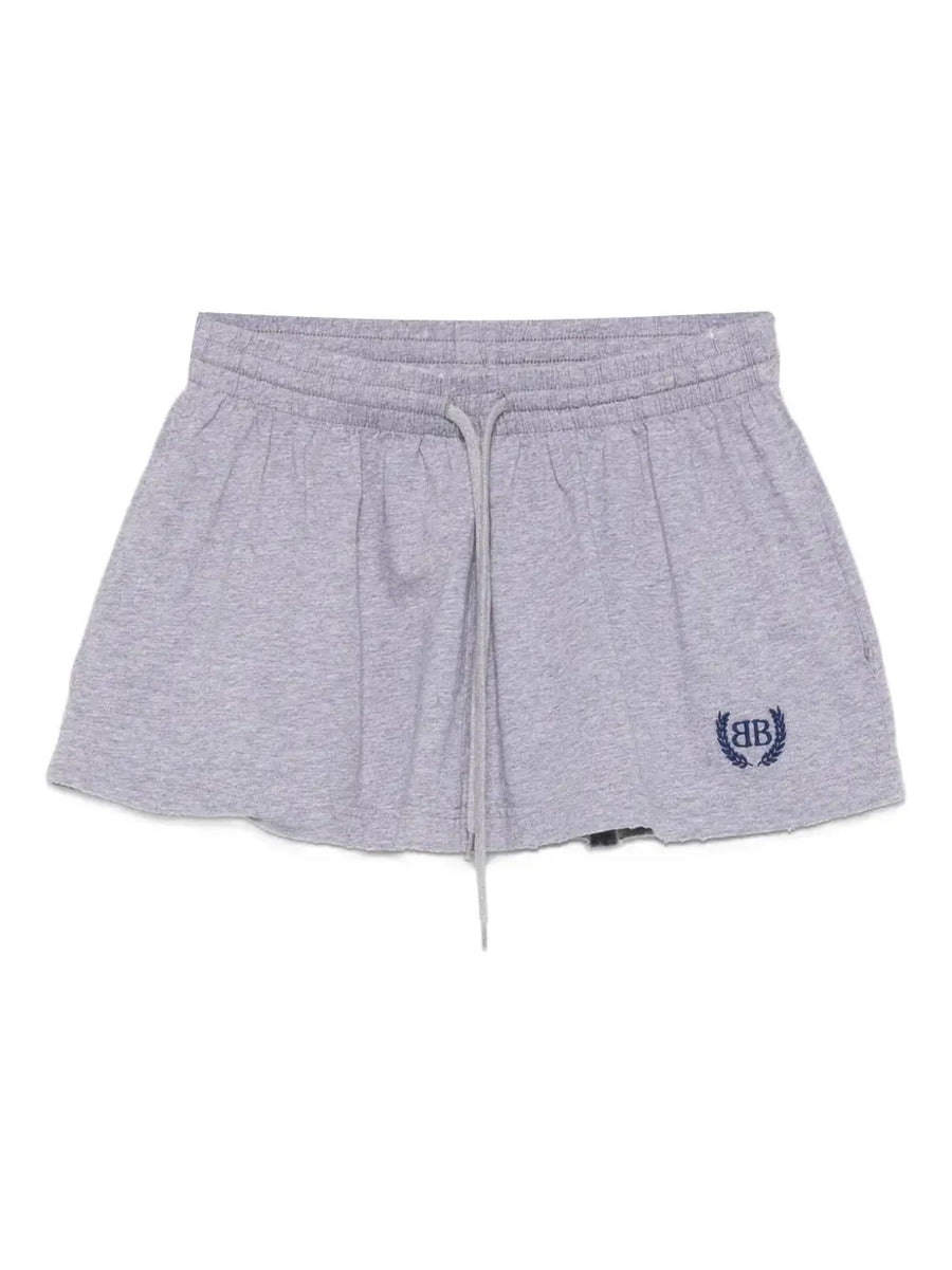 Laurel drawstring-waist cotton skirt