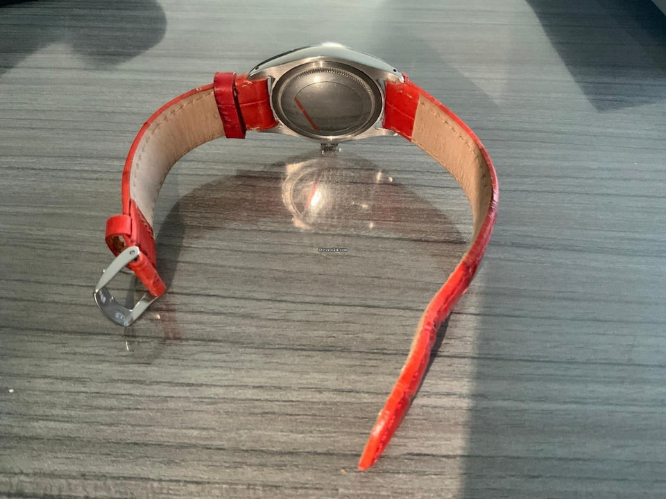 Rolex | Oysterdate Precision | 6494 | Steel | 34 x 42 mm | Leather | Red | Manual winding