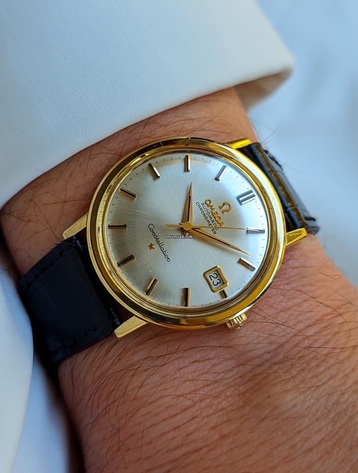 Omega Constellation Onix Dial Index Jumbo Gold 18kt 0.750 Jumbo 1962