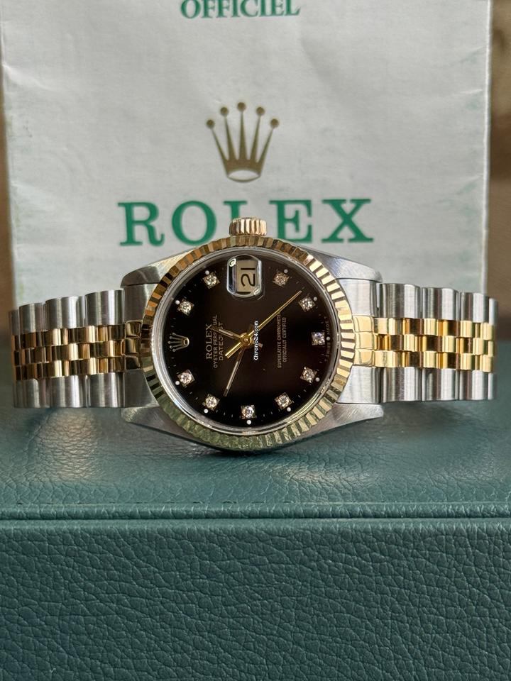 Rolex | Datejust | 68273 | Gold/Steel | 31 mm | Gold/Steel | Black | Automatic