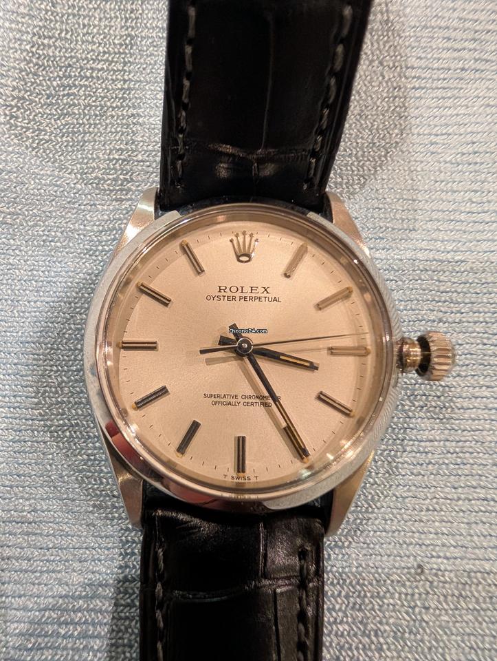 Rolex | Oyster Perpetual | 1003 | 34 x 39 mm | Alligator skin | Automatic