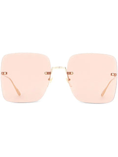 logo-charm square-frame sunglasses