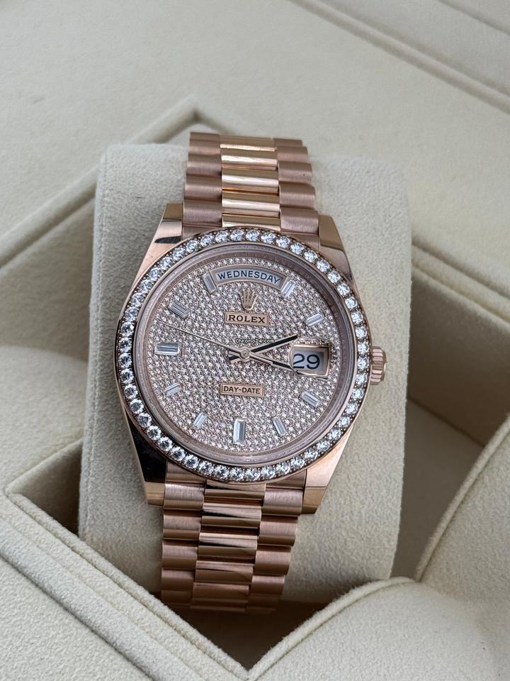 Rolex | Day-Date | 228345RBR | Rose gold | 40 x 48 mm | Rose gold | Gold (solid) | Automatic