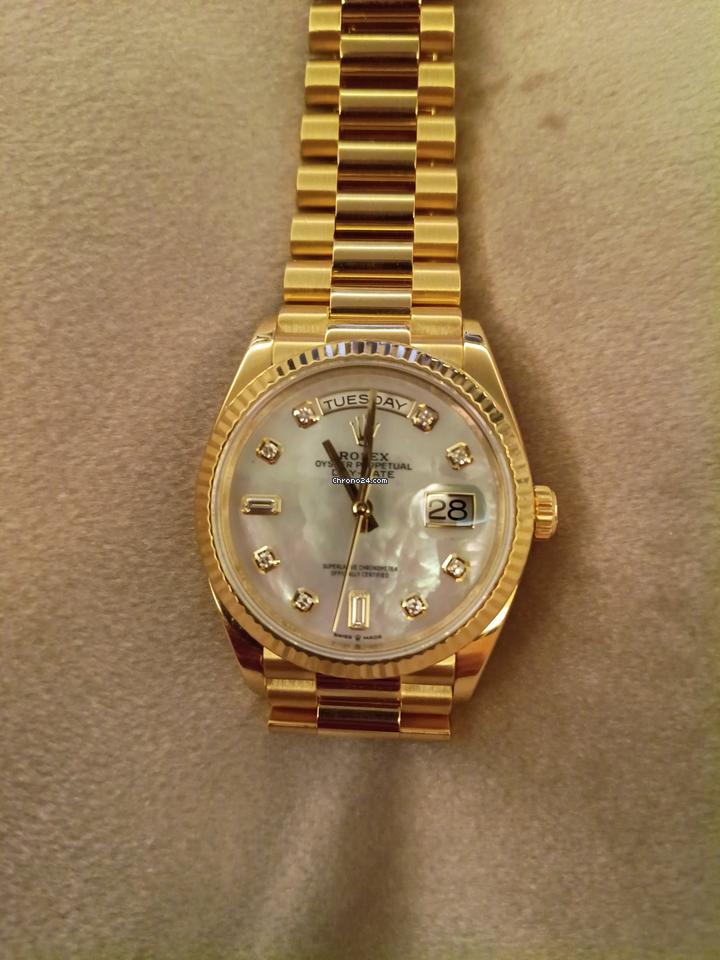 Rolex | Day-Date | 128238 | 36 x 43 mm | Yellow gold | Automatic