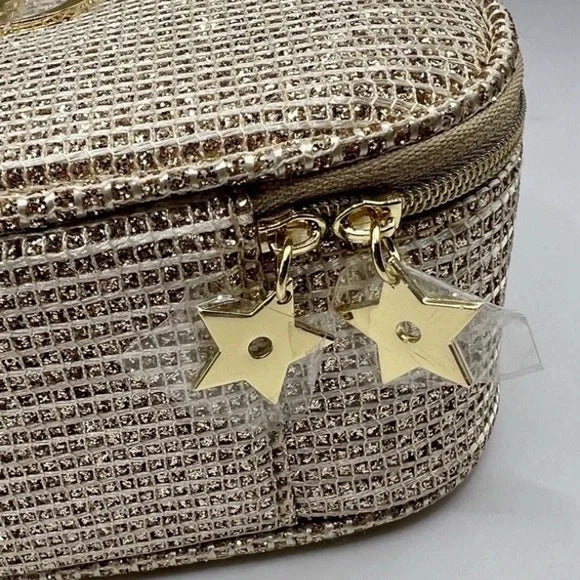 Dior Gold Makeup Bag