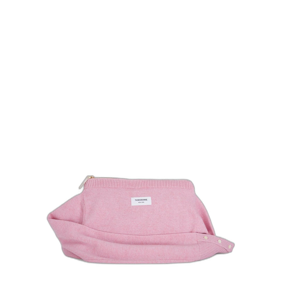 Jersey Stitch Merino Crew Neck Sweater Shell Bag
