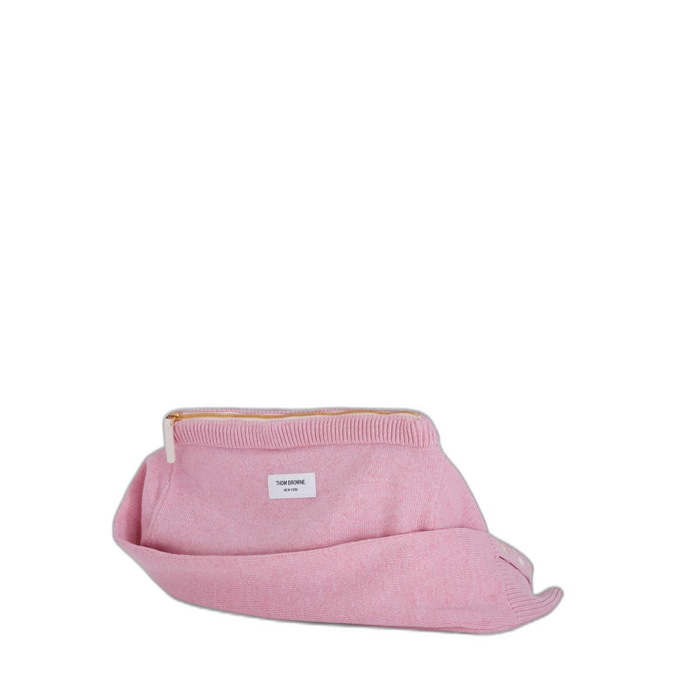 Jersey Stitch Merino Crew Neck Sweater Shell Bag