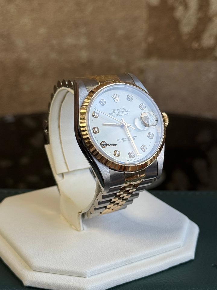 Rolex | Datejust | 16233 | Gold/Steel | 36 mm | Gold/Steel | Silver | Automatic