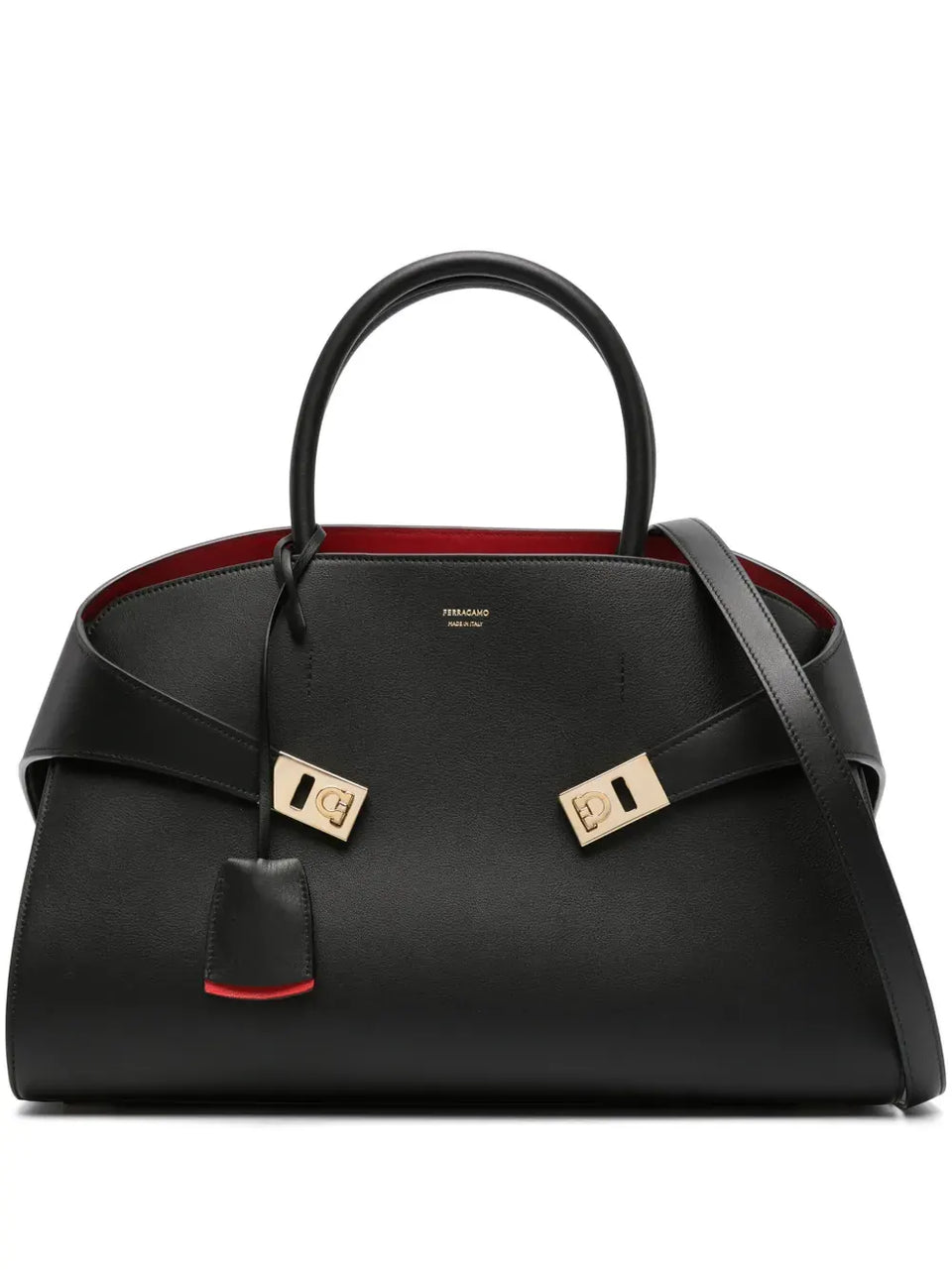 medium Hug leather tote bag