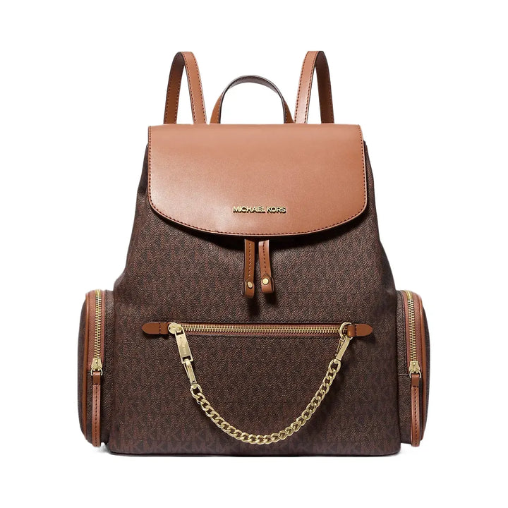 Michael Kors Jet Set Large Logo Backpack Brown