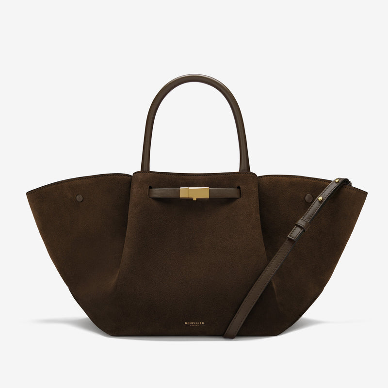 DeMellier The Midi New York mocha suede & mocha smooth