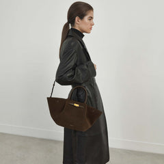 DeMellier The Midi New York mocha suede & mocha smooth