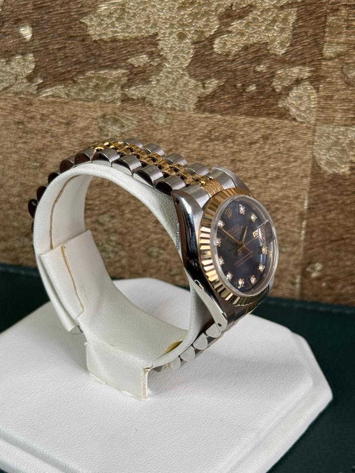 Rolex | Datejust | 69173 | Yellow gold | 26 mm | Gold/Steel | Blue | Automatic