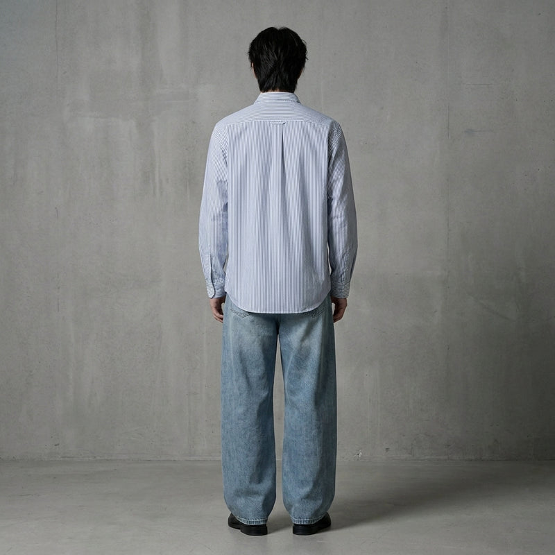 City Off Domes Aamore Blue Stripe Shirt