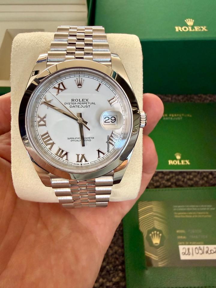 Rolex | Datejust | 126300-0016 | Steel | 41 x 48 mm | Steel | White | Automatic