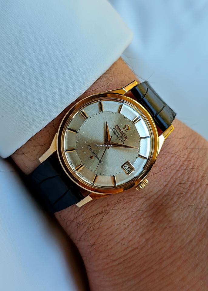 Omega Constellation De Luxe Pie Pan Rose Gold 18kt 0.750 RARE