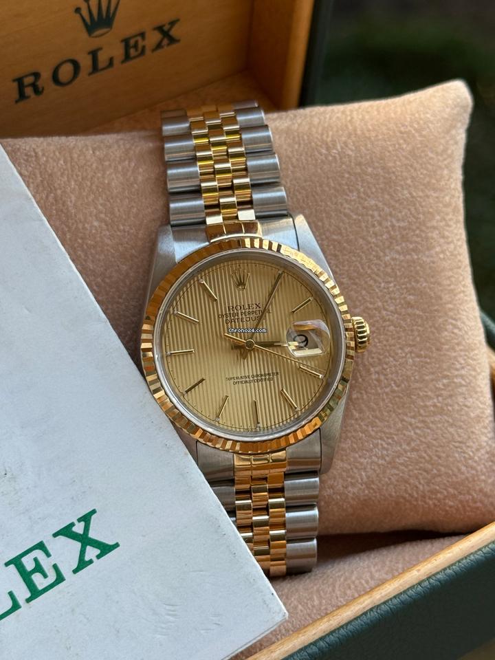 Rolex | Datejust | 16233 | Gold/Steel | 36 mm | Gold/Steel | Champagne | Automatic