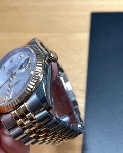 Rolex | Datejust | 116233 | Yellow gold | 36 mm | Gold/Steel | White | Automatic