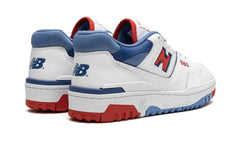 New Balance 550 White True Red Atlantic Blue
