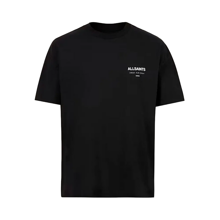 ALLSAINTS Underground Oversized Crew Neck T-Shirt Jet Black