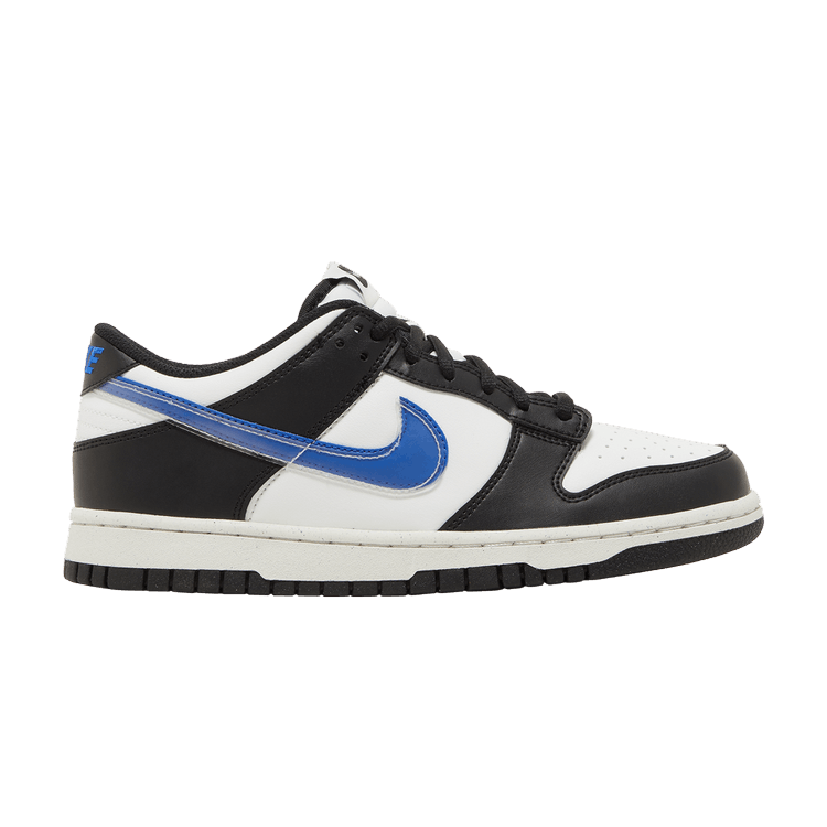 Nike Dunk Low Panda Blue Swoosh