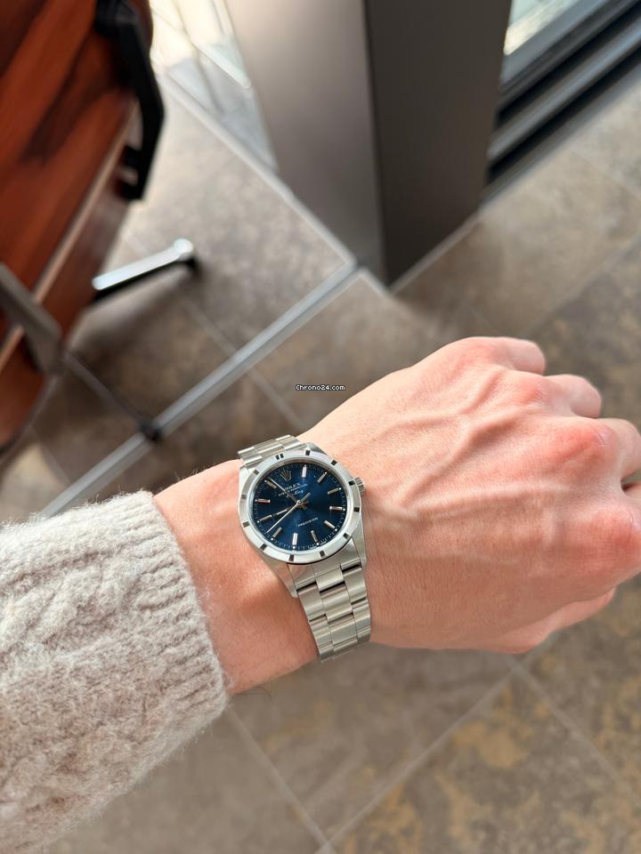 Rolex | Air King | 14010M | Steel | 34 mm | Steel | Blue | Automatic