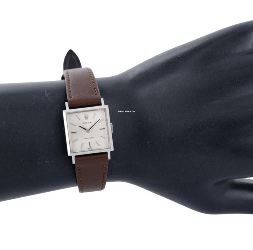 Rolex | Precision | 2611 | Steel | 20 mm | Leather | Silver | Manual winding