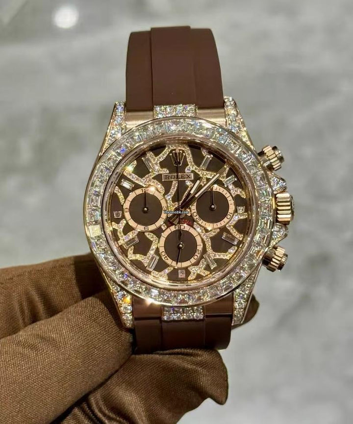 Rolex | Daytona | 126555TBR | Rose gold | 40 mm | Rubber | Brown | Automatic