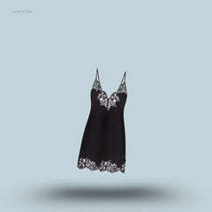 Skims Silk Lace Mini Slip Dress