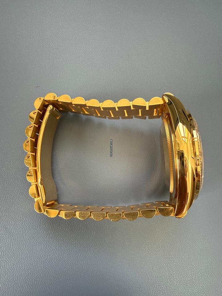 Rolex | Day-Date | 128348RBR | Yellow gold | 36 x 43 mm | Yellow gold | Champagne | Automatic