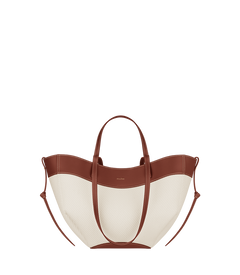 Polene Cyme Mini Cognac Canvas