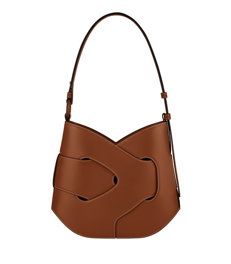 Polene Nodde Hobo Smooth Cognac