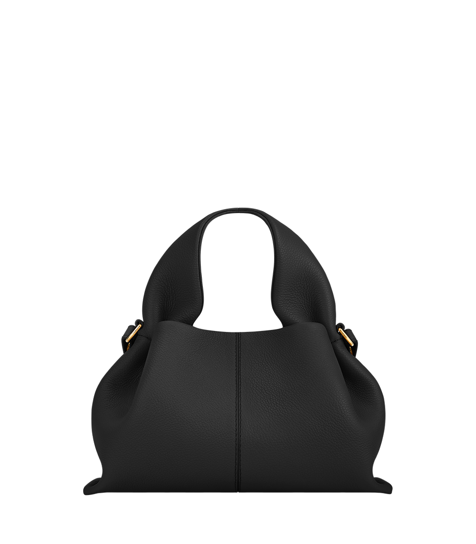 Polene Numero Neuf Mini Textured Black