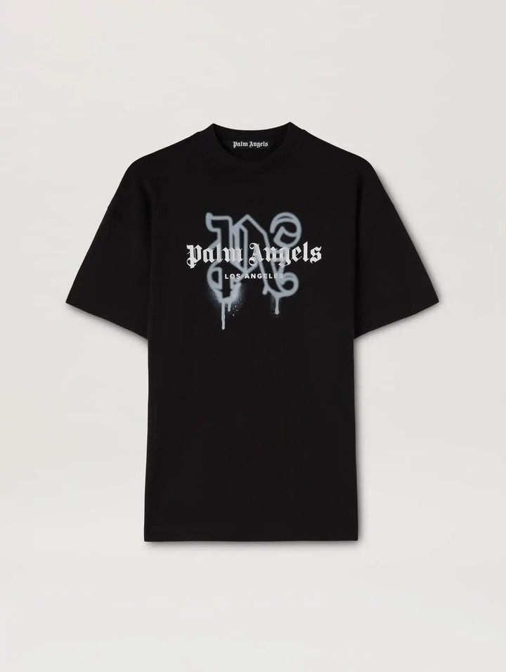 Palm Angels LA Monogram Spray T-Shirt black