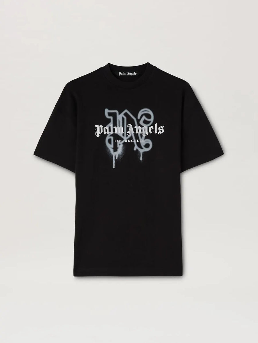Palm Angels LA Monogram Spray T-Shirt black