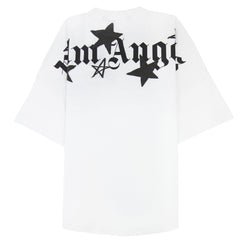 Palm Angels F Shooting Star Oversized Logo White T-Shirt