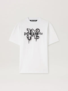 Paris Monogram Spray T-Shirt WHITE