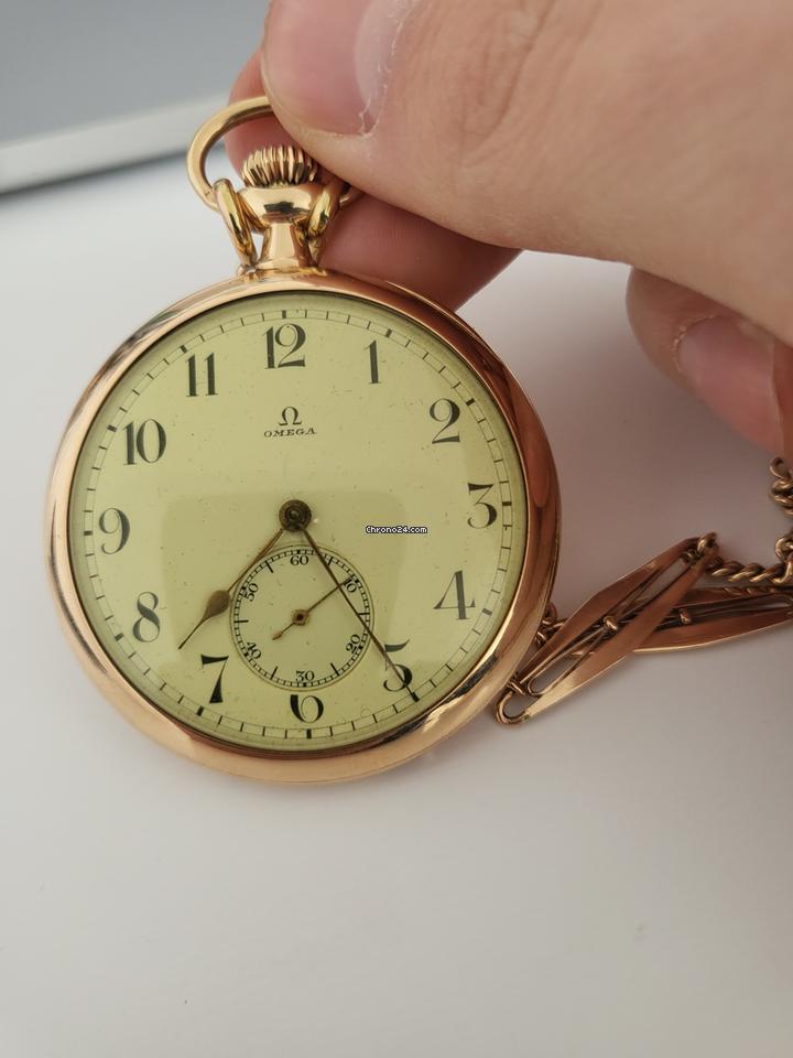 Omega Grand Prix Paris 1900 Taschenuhr aus Gold
