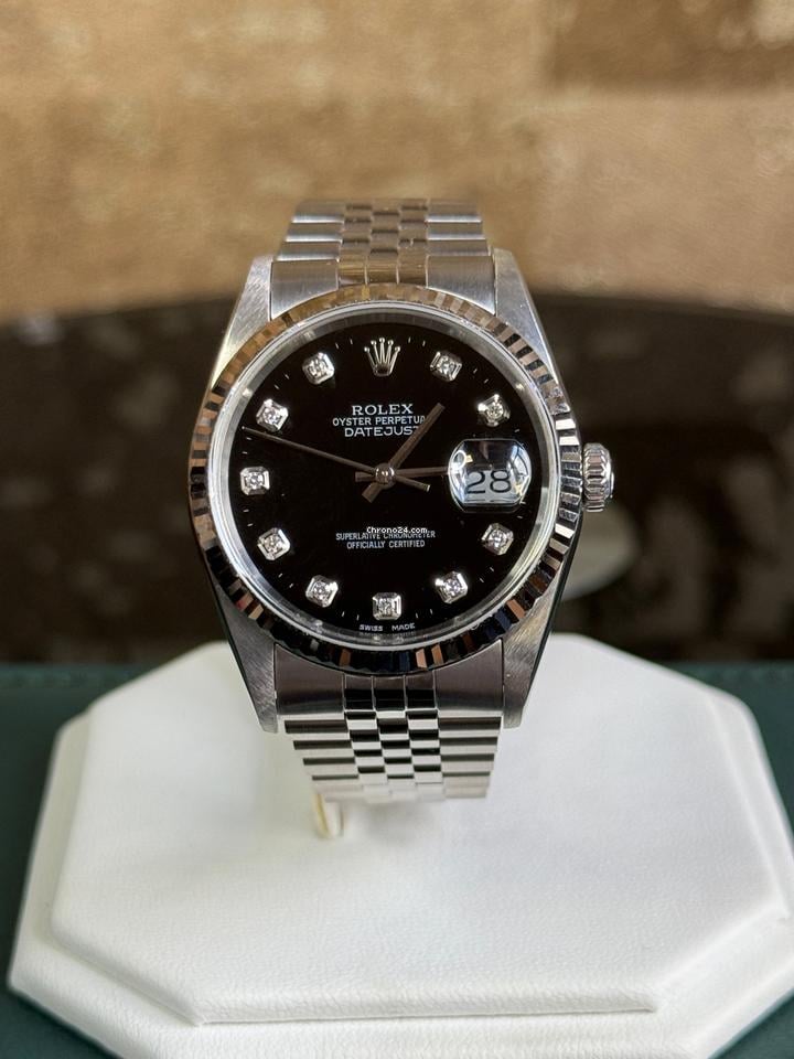 Rolex | Datejust | 16234 | Steel | 36 mm | Steel | Black | Automatic