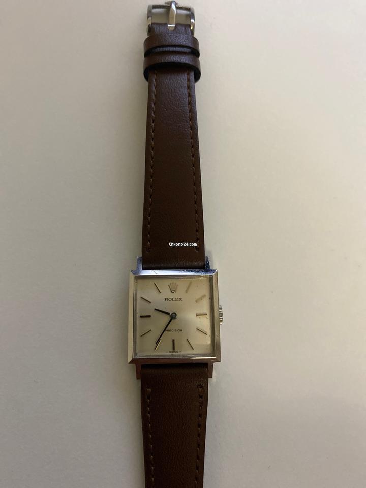 Rolex | Precision | 2611 | Steel | 20 mm | Leather | Silver | Manual winding
