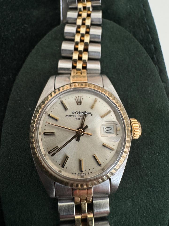 Rolex | Datejust | 6917 | Gold/Steel | 26 mm | Yellow gold | Champagne