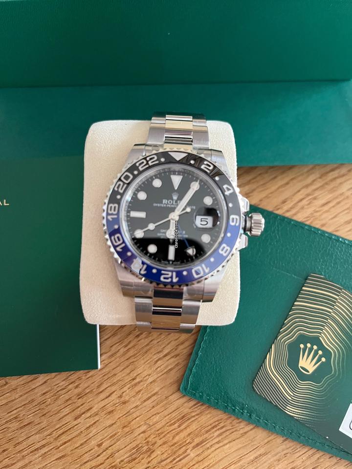 Rolex GMT Batman Full Set Neu und ungetragen