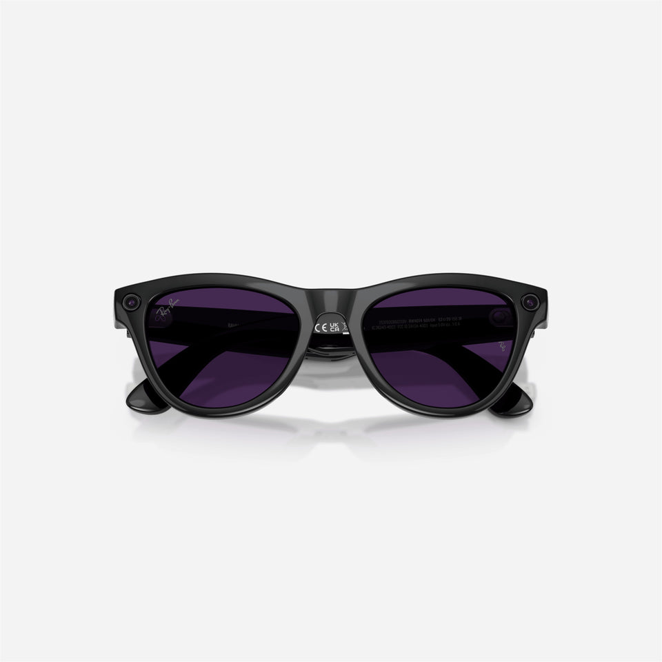 Ray-Ban Meta Skyler Shiny Black Frame Violet Lens Transition - Gen 2