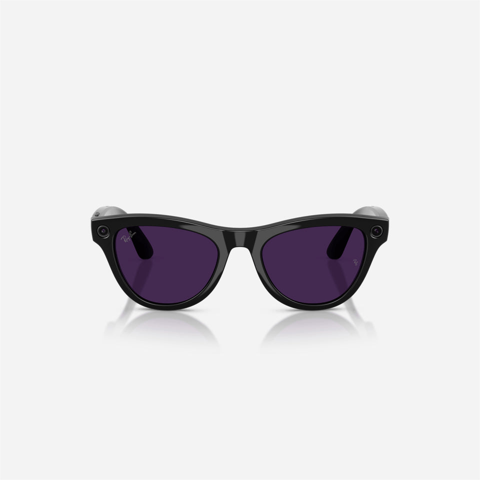 Ray-Ban Meta Skyler Shiny Black Frame Violet Lens Transition - Gen 2