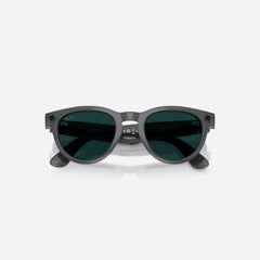 Ray-Ban Meta Headliner Shiny Asteroid Grey Frame Clear-Emerald Lens Transition - Gen 2